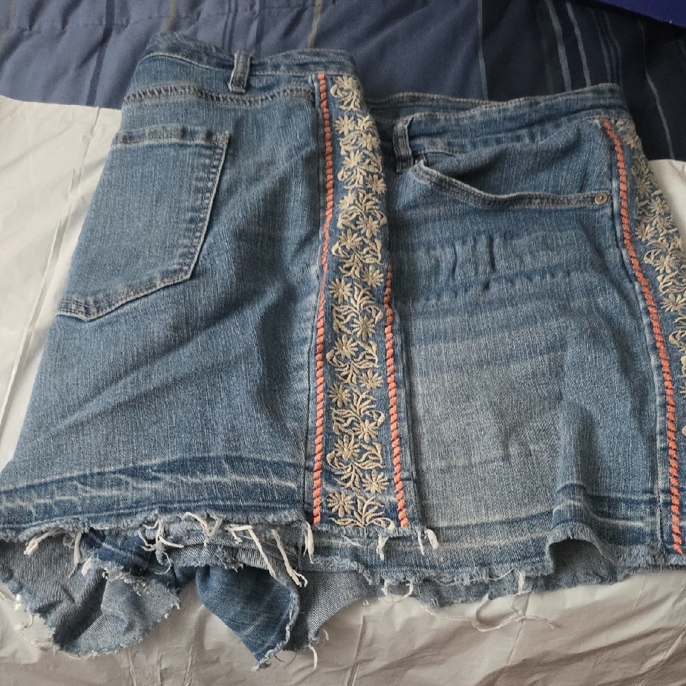 Terra & Sky Blue Denim Shorts